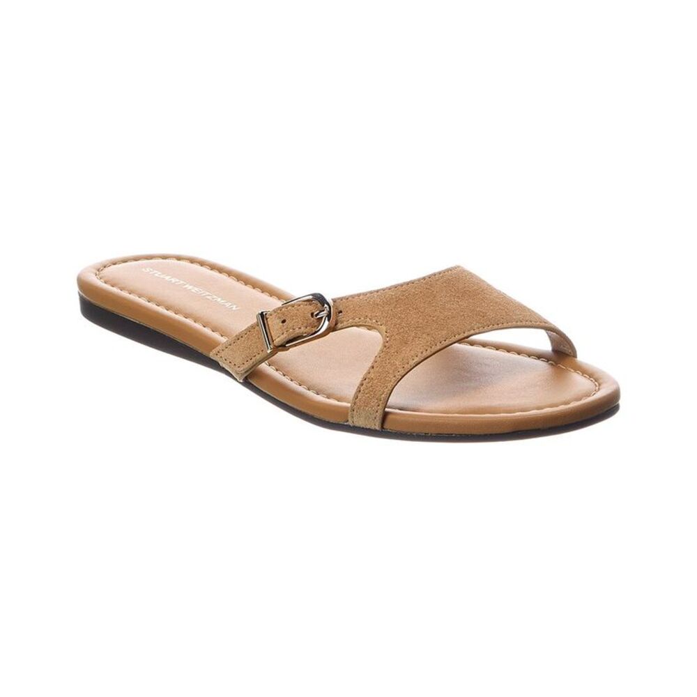 Stuart Weitzman Irene Suede Sandal, Brown